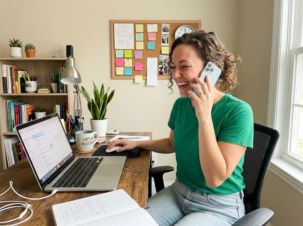 Matt Cavanaugh, founder of Equipped Bookkeeping, working from his desk